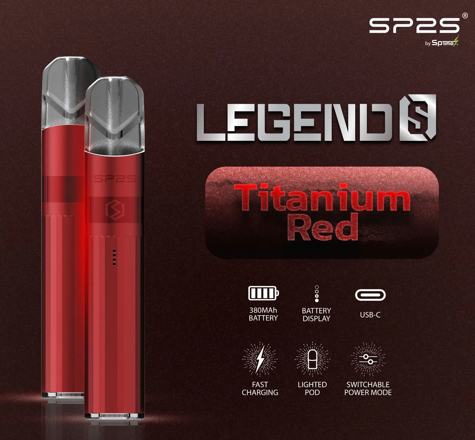 SP2S 鈦色主機（Legend S） 鈦紅